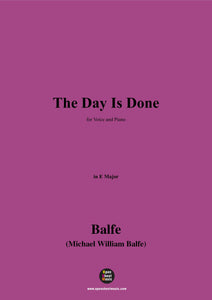 Balfe-The Day Is Done