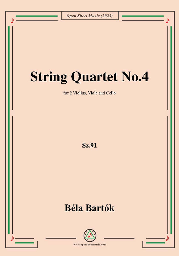 Bartók-String Quartet No.4,Sz.91