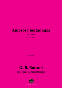 G. B. Bassani-Amorosa lontananza