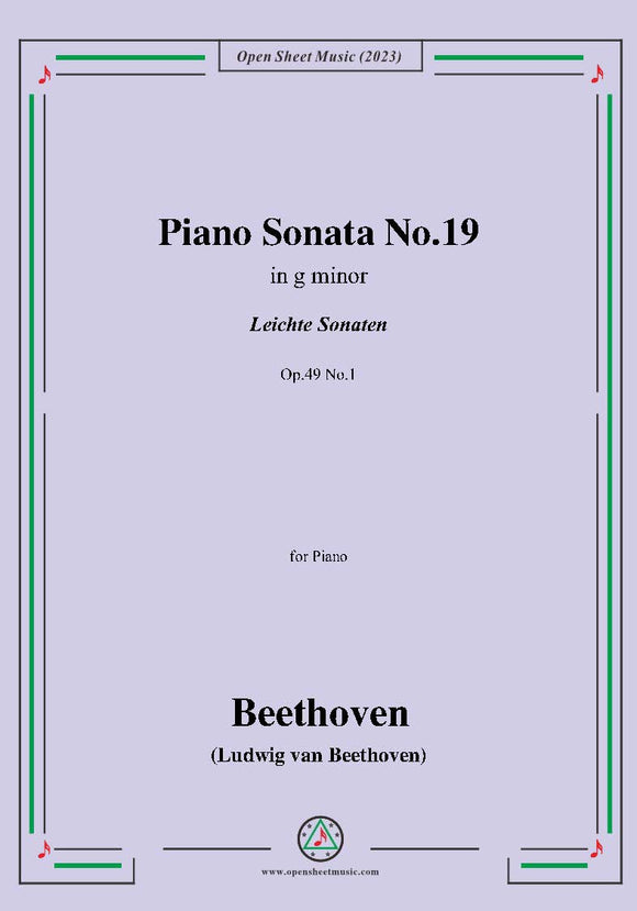 Beethoven-Piano Sonata No.19