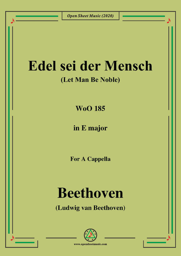 Beethoven-Edel sei der Mensch