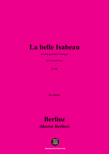 Berlioz-La belle Isabeau