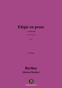 Berlioz-Elégie en prose