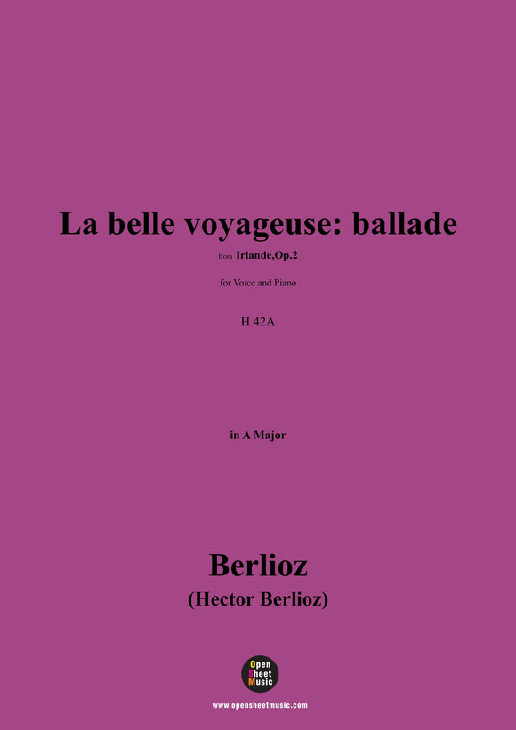 Berlioz-La belle voyageuse:ballade,H 42A