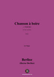 Berlioz-Chanson à boire,H 43