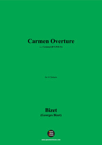 Bizet-Carmen Overture,for 4 Clarinets