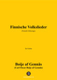 Boije af Gennäs-Finnische Volkslieder,for Guitar