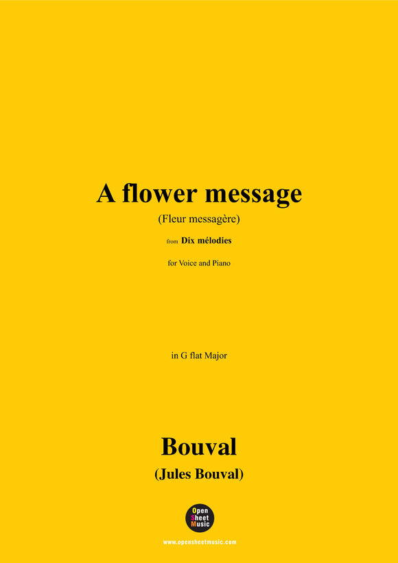 Bouval-A flower message