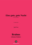 Brahms-Eine gute,gute Nacht,Op.59 No.6