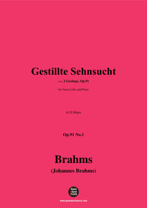 Brahms-Gestillte Sehnsucht,for Voice,Cello and Piano