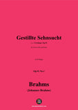 Brahms-Gestillte Sehnsucht,for Voice,Cello and Piano