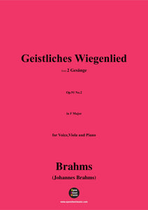 Brahms-Geistliches Wiegenlied