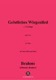 Brahms-Geistliches Wiegenlied