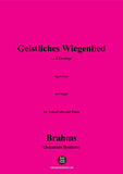 Brahms-Geistliches Wiegenlied