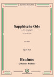 Brahms-Sapphische Ode-Sapphic Ode,from Five Songs,Op.94