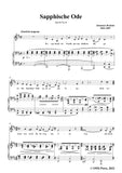 Brahms-Sapphische Ode-Sapphic Ode,from Five Songs,Op.94