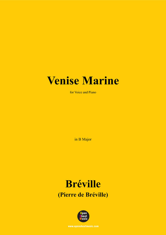 P. de Bréville-Venise Marine