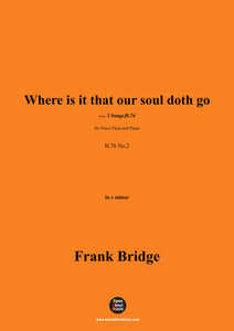 Frank Bridge-Where is it that our soul doth go',for Voice,Viola and Piano