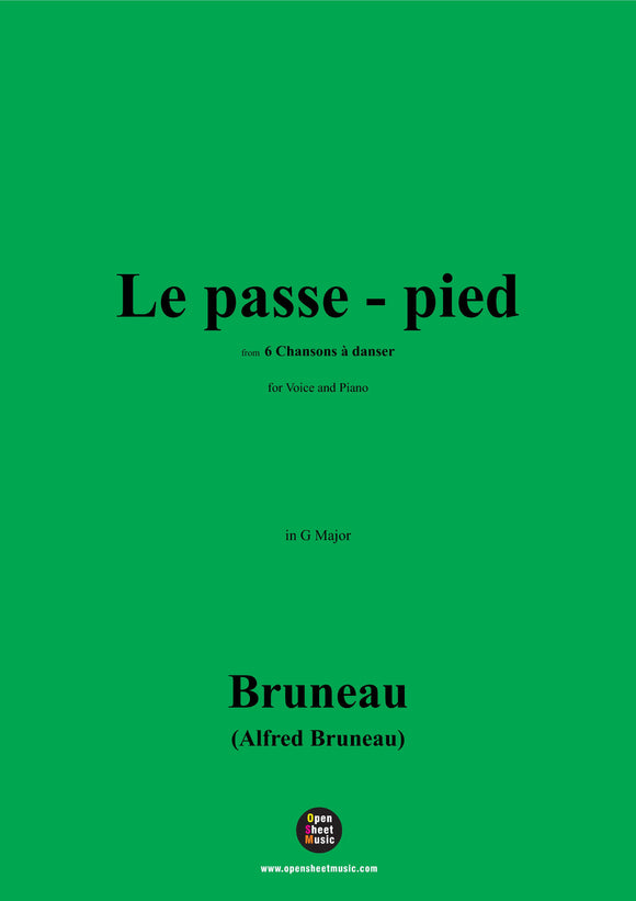 Alfred Bruneau-Le passe-pied