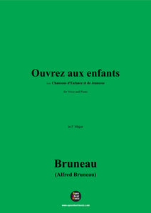 Alfred Bruneau-Ouvrez aux enfants