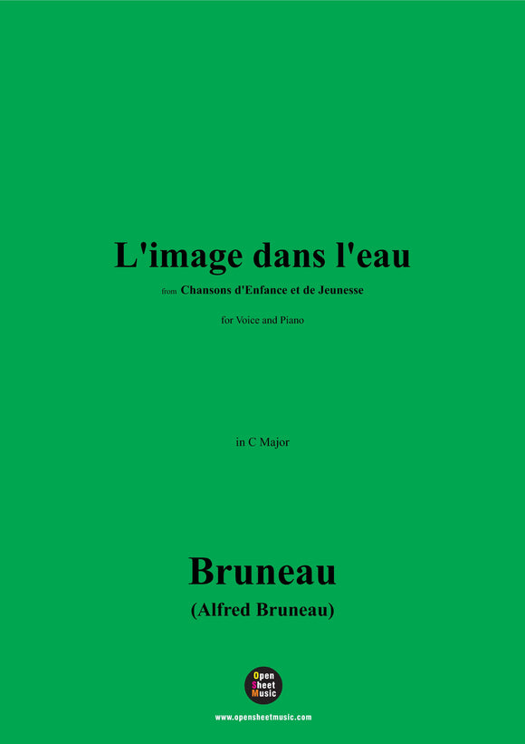 Alfred Bruneau-L'image dans l'eau