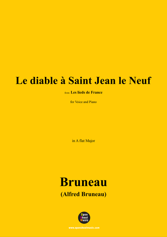 Alfred Bruneau-Le diable à Saint Jean le Neuf