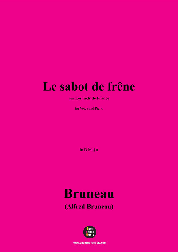 Alfred Bruneau-Le sabot de frêne