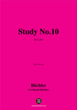F. Büchler-Study No.10,Op.18 No.10,for Solo Cello