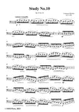F. Büchler-Study No.10,Op.18 No.10,for Solo Cello