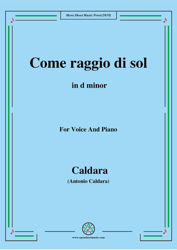 Caldara-Come raggio di sol