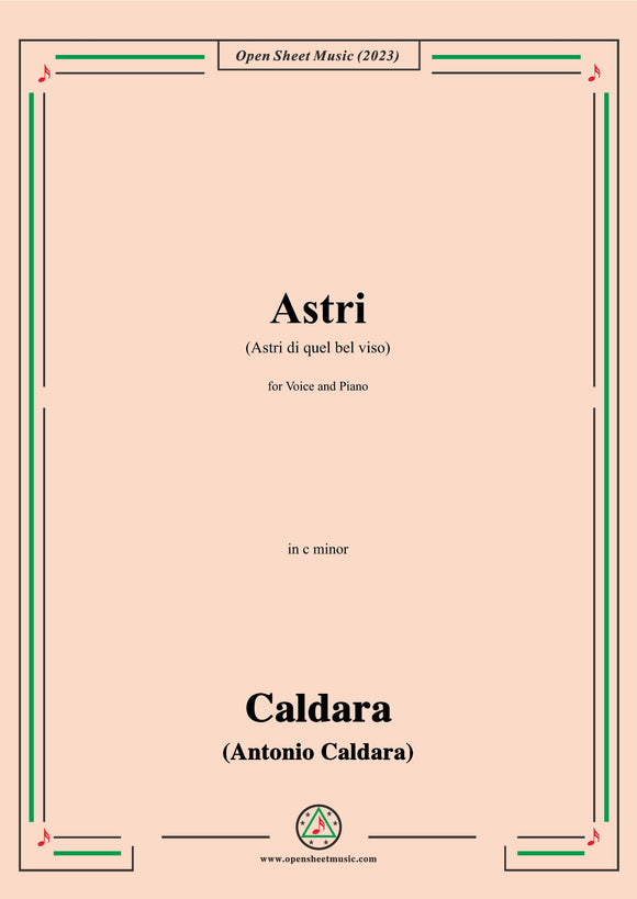 Caldara-Astri(Astri di quel bel viso),in c minor