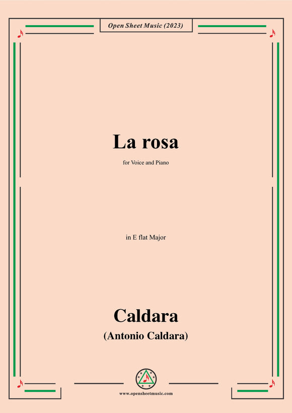 Caldara-La rosa,in E flat Major