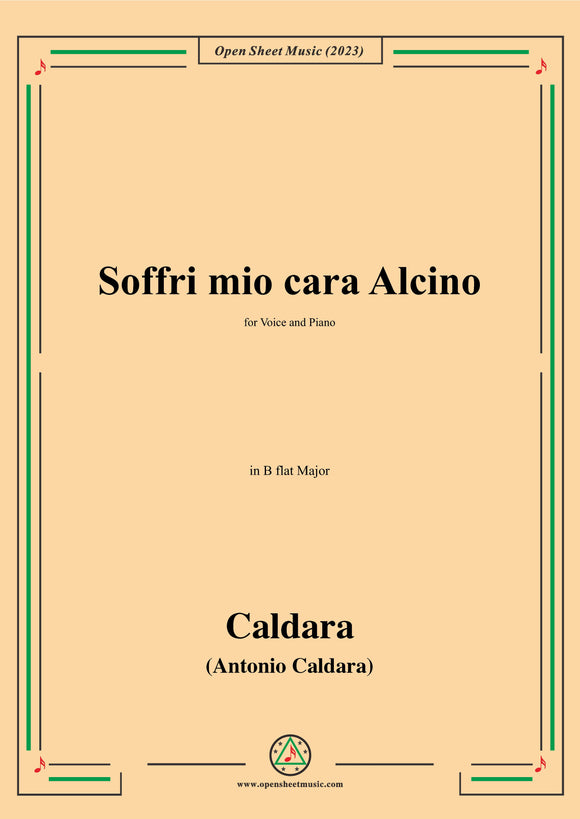 Caldara-Soffri mio cara Alcino,in B flat Major