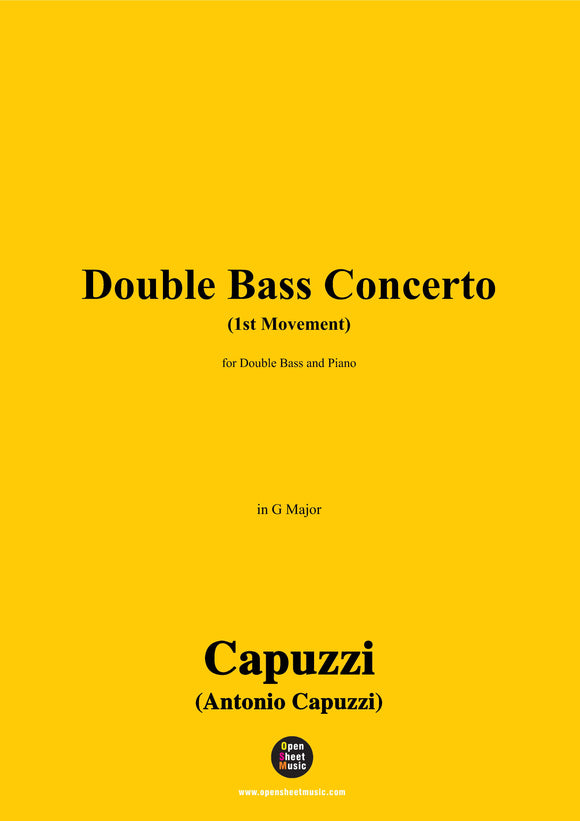 Capuzzi-Double Bass Concerto(1st Movement),in G Major