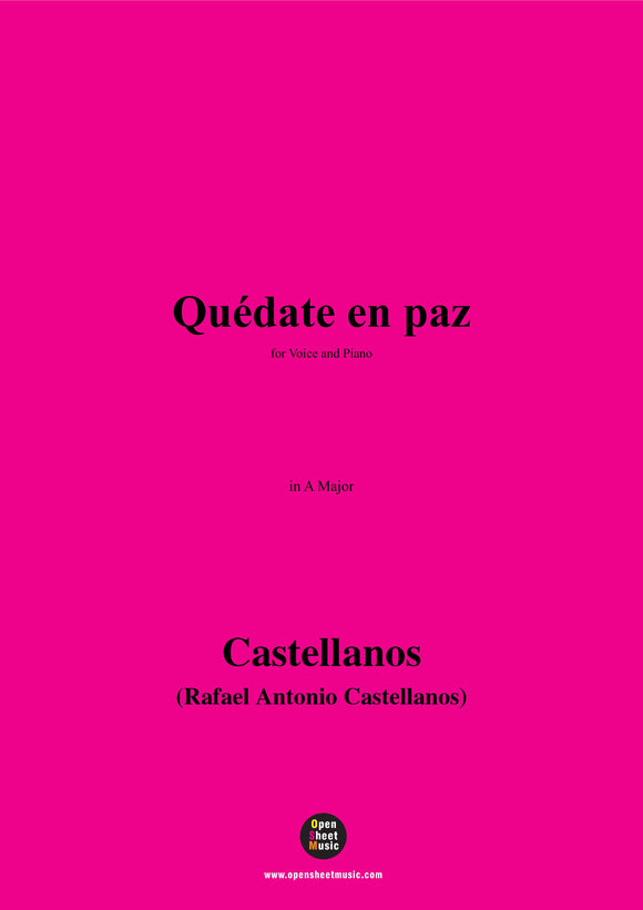 Castellanos-Quédate en paz