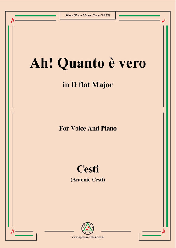 Cesti-Ah! Quanto è vero