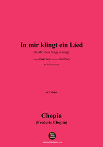 Chopin-In mir klingt ein Lied,Op.10 No.3