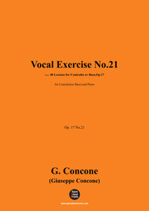 G. Concone-Vocal Exercise No.21- No.30