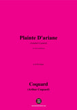 Coquard-Plainte D'ariane