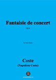 Coste-Fantaisie de concert,Op.6,for Guitar