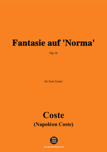 Coste-Fantasie auf 'Norma',Op.16,for Guitar