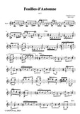 Coste-Feuilles d'Automne(Douze Valse),Op.41,for Guitar