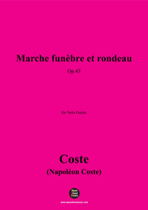 Coste-Marche funèbre et rondeau,Op.43,for Guitar