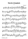 Coste-Marche triumphale,Op.26,for Guitar