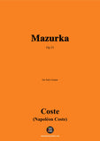 Coste-Mazurka,Op.33,for Guitar