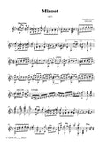 Coste-Minuet,in D Major,Op.39,for Guitar