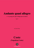 Coste-Andante quasi allegro,Op.27 ,for Guitar