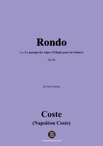 Coste-Rondo,Op.40,for Guitar