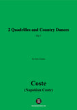 Coste-2 Quadrilles and Country Dances,Op.3,for Guitar