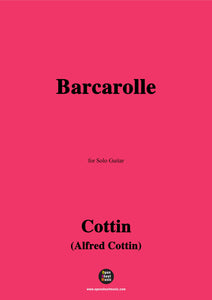 Cottin-Barcarolle,for Guitar